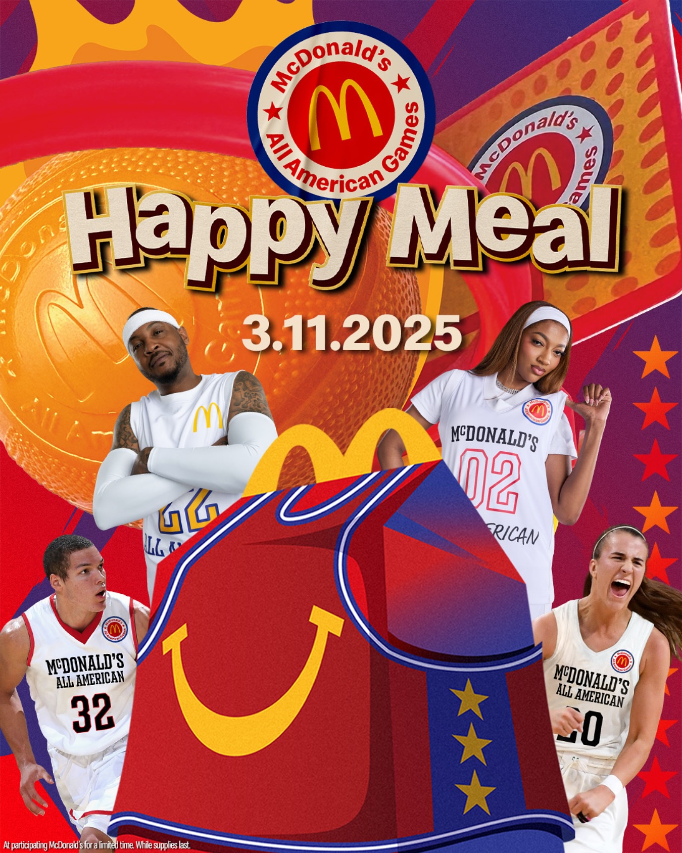 穿搭尺度大！WNBA球星安吉爾-里斯代言麥當(dāng)勞全美高中籃球賽