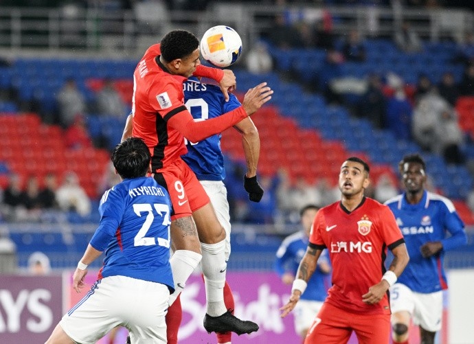 亞冠精英聯(lián)賽1/8決賽次回合，橫濱水手4比1上海海港
