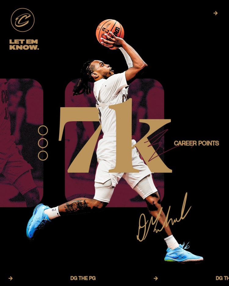 未來可期！加蘭騎士生涯得分達(dá)到7000分 隊(duì)史第11位！
