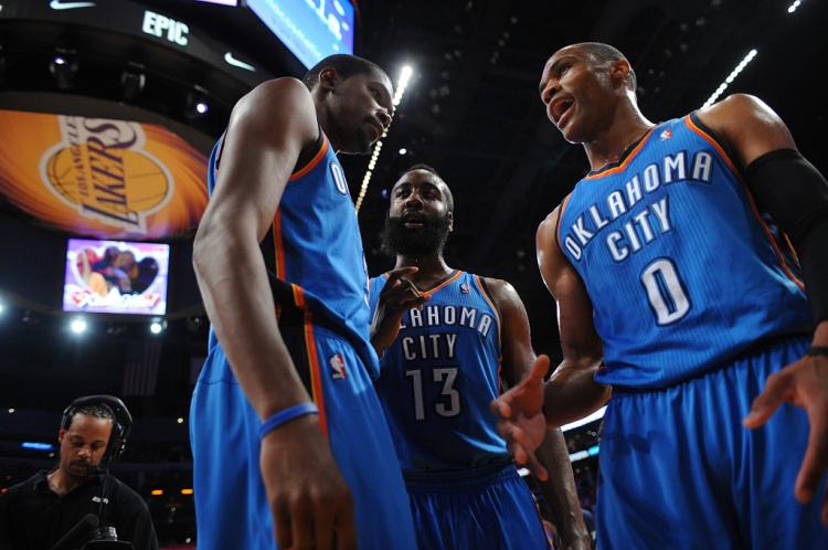 雷霆三少得分全部進(jìn)入歷史前20！他們是NBA歷史最大的如果嗎？
