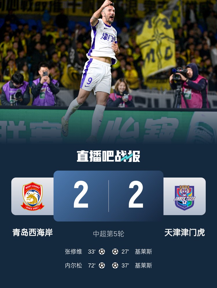 津媒：津門虎只踢了半場好球，9天3賽凸顯體能及板凳深度不足